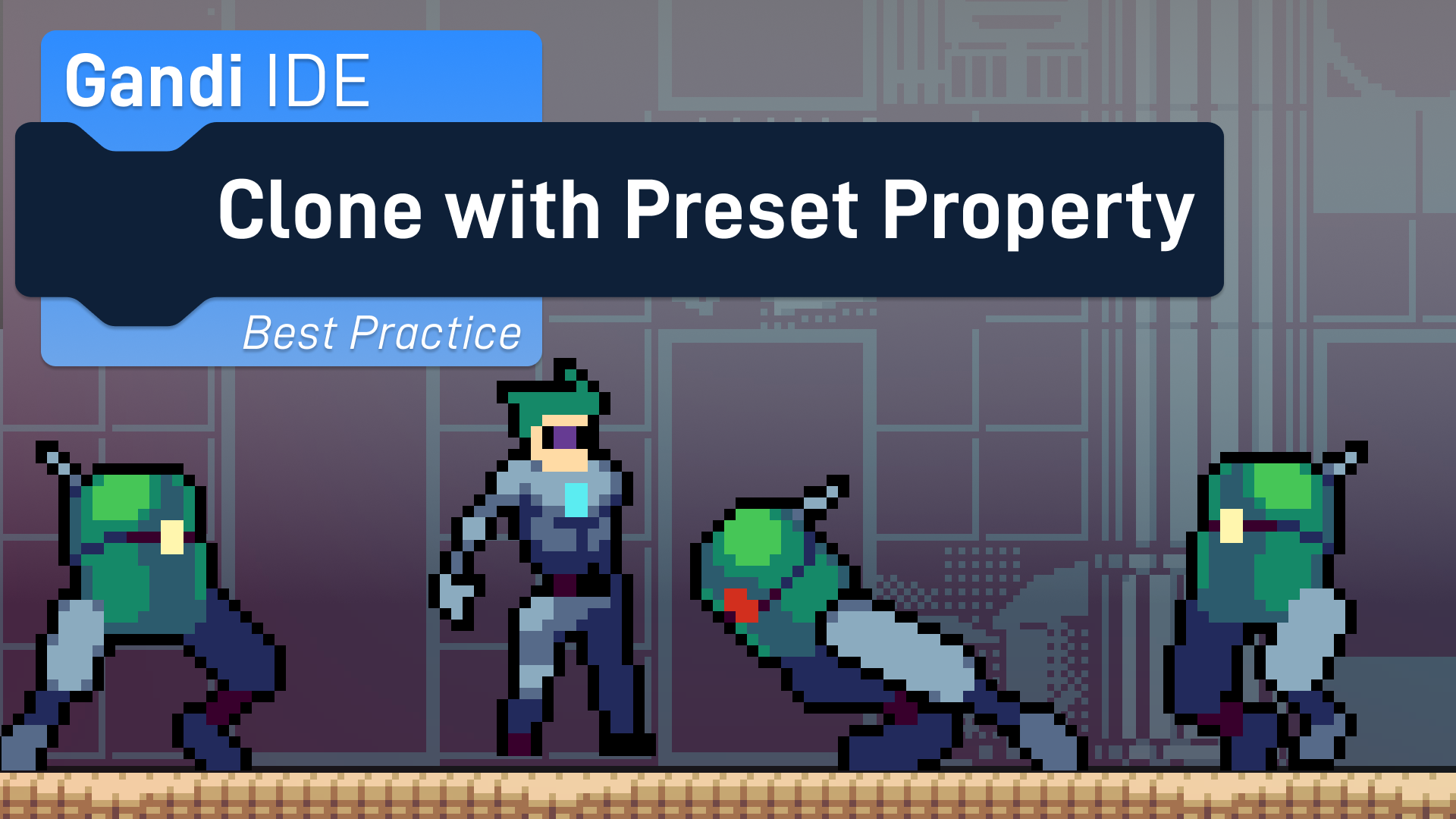 Best Practice - How to Create a Clone with Preset Property? by @Jamin /Scratch project hosted on Cocrea.